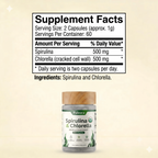Paleora Spirulina + Chlorella Tablets